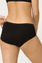 sloggi Basic+ - Dames Midi slip - Extra zachte naden - Zwart (4-pack)