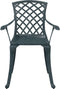 vidaXL - Tuinstoelen - 2 - st - gietaluminium - groen
