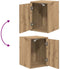 vidaXL - Garage - wandkast - bewerkt - hout - ambachtelijk - eiken