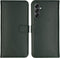 Selencia Hoesje Geschikt voor Samsung Galaxy A14 (5G) Hoesje Met Pasjeshouder - Selencia Echt Lederen Bookcase - Groen