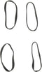 vidaXL - Haarelastiekjes - paard - 1500 - st - silicone - zwart