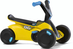 BERG GO² SparX Loopauto - 10 tot 30 maanden - Uitklapbare pedalen - Geel
