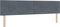 vidaXL - Hoofdbord - met - knopen - - - donkergrijs - - - 200 - cm - - - velours