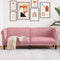 vidaXL - Driezitsbank - fluweel - roze
