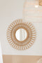 J-Line spiegel Ellen Rond - rotan - naturel - small - Ø 60 cm