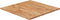 vidaXL - Tafelblad - vierkant - 60x60x1,5 - cm - massief - eiken - lichtbruin
