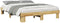 vidaXL - Bedframe - zonder - matras - 140x190 - cm - massief - hout - eiken