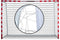 Dunlop Voetbaldoel - Voetbal Goal 300 x 200 x 110 cm - Metaal - Wit/Rood - Snelle Montage - Inclusief 7 Grondhaken