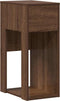 vidaXL - Computertorenstandaard - met - lade - 30x44x74 - cm - bruin - eikenkleur