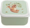 Petit Monkey Snackdozen + Drinkfles Bear and Friends/Glitter Back to School set - Peach Blossom