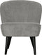 WOOOD Sara Fauteuil - Polyester - Grijs/Groen- 71x59x70
