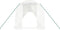 vidaXL - Tuinkas - met - stalen - frame - 48 - m² - 24x2x2 - m - wit