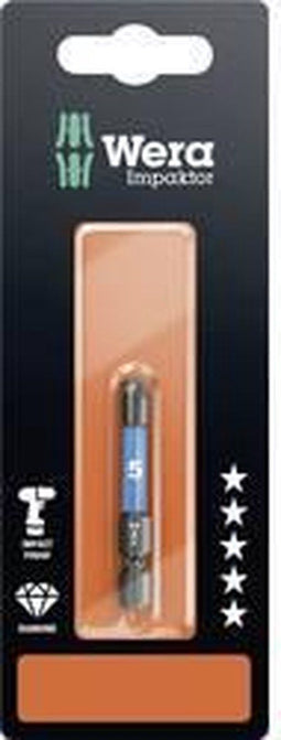 Wera 840/4 IMP DC SB SiS Inbus-bit 5 mm Gereedschapsstaal Gelegeerd, Diamant gecoat F 6.3 1 stuk(s)