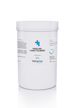 BIPHARMA BV - Vaselinelanettecreme - Hydrateert en verzacht - 500 gram pot