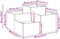 vidaXL - Tuinbak - 80x80x48 - cm - Olijfgroen - Staal