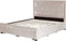 LIEVIN - Bed met opbergruimte - Beige - 160 x 200 cm - Fluweel
