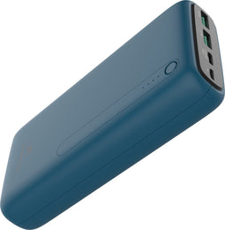 iMoshion® Powerbank 27000 mAh - Snellader & batterij-indicator - Geschikt voor o.a. iPhone & Samsung - 18 Watt - USB A, USB C & Micro USB - Blauw