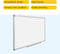 BRASQ Whiteboard 60x90 cm - Magnetisch - Accessoires set (markers wisser magneten) - Wit