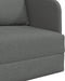 vidaXL - Vloersofa - Bed - 2-in-1 - Donkergrijs - 65x80x83 - cm - Stof