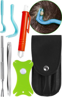 Nuvance - Tekentang Set 6 in 1 - Tekenpen - Tekenpincet - Tekenkaart - Tekenverwijderaar - Tekenhaak