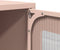 vidaXL - Hoge - kast - 68x39x123 - cm - staal - roze