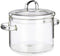 Vivalto Kookpan met deksel - borosilicaat glas - 1.8 L - D15 x H15 cm - transparant