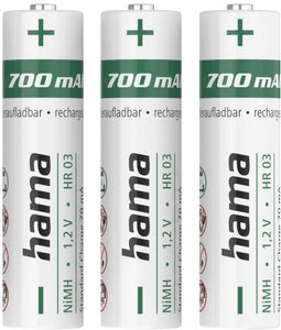 Hama 00223526 - Batterij Ni-MH 700mAh - Wit