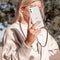 iMoshion Hoesje Geschikt voor Samsung Galaxy A71 Hoesje Met Koord - iMoshion Design Hoesje met Koord - Wit / Transparant / Dandelion