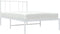 vidaXL - Bedframe - met - hoofdbord - metaal - wit - 107x203 - cm