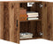 vidaXL - Wandkast - 60x31x60 - cm - bewerkt - hout - oud - houtkleurig