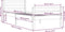 vidaXL - Bedframe - massief - hout - wit - 90x200 - cm
