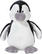 Nici pinguin pluche knuffel - zwart/grijs - 20 cm
