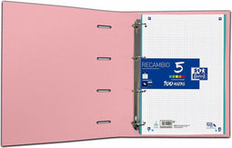 Ringmap Oxford A4+ Licht Roze