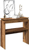 vidaXL - Wandtafel - 80x30x102 - cm - bewerkt - hout - oud - houtkleurig