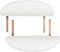 vidaXL - Massagetafel - inklapbaar - 4 - cm - dik - met - 2 - bolsters - ovaal - wit