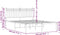 vidaXL - Bedframe - met - hoofdbord - metaal - zwart - 135x190 - cm
