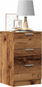 vidaXL - Nachtkastje - 40x36x65 - cm - bewerkt - hout - oud - houtkleurig