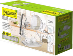 Afdruiprek voor Keukengootsteen Feel Maestro MR-1025-53 Zilverkleurig Roestvrij staal Plastic