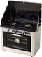 Gecombineerde oven/fornuis met 2 campingbranders - INCASA - 016463