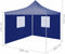 vidaXL - Partytent - met - 2 - zijwanden - inklapbaar - 2x2 - m - staal - blauw