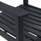 vidaXL - Tuinligbed - Zwart - 65x84x114 - cm - HDPE