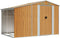 vidaXL - Tuinschuur - 277x192,5x179 - cm - gegalvaniseerd - staal - lichtbruin