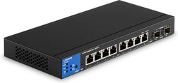 Linksys LGS310MPC - Netwerk Switch - Gigabit - 8 Poorten - PoE+ - Zwart