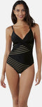 Barts Alira Shaping One Piece - Dames Badpak - Mesh-inzetstukken - Zwart