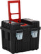 vidaXL - Gereedschapstrolley - polypropeen - zwart - en - rood