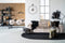 Grote ronde klok Sundial large black -doorsnede 70 cm - zwarte ronde klok- metaal - minimalistisch design- wanddecoratie - interieur - op batterijen - woonkamer, hal , keuken , kantoor - scandinavisch industrieel