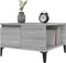 vidaXL - Salontafel - 55x55x36,5 - cm - bewerkt - hout - grijs - sonoma - eikenkleurig
