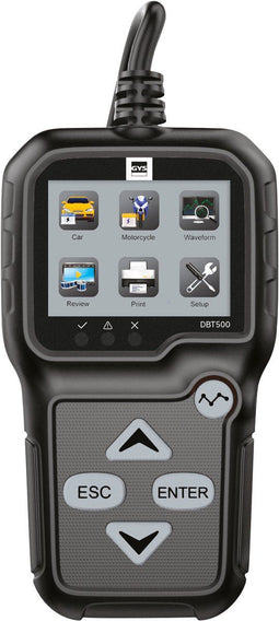 GYS DBT500 - Accutester 6/12V 7-240Ah - Digitaal kleurenscherm - Zwart