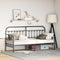 vidaXL - Zwart - Dagbedframe - 80x200 - cm - Staal