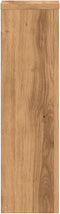 vidaXL - Plantenstandaards - 2 - st - 17x17x60 - cm - hout - artisanaal - eikenkleurig